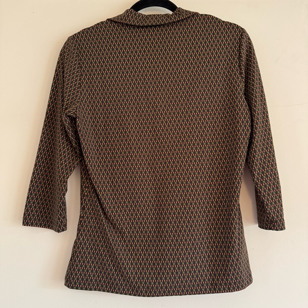 J. Mclaughlin Printed Collared Tunic Top - image 4